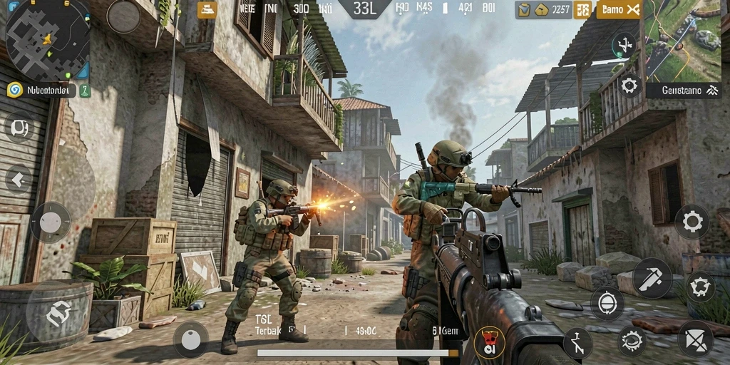 Screenshot permainan 33L yang menampilkan aksi seru dalam TPS.