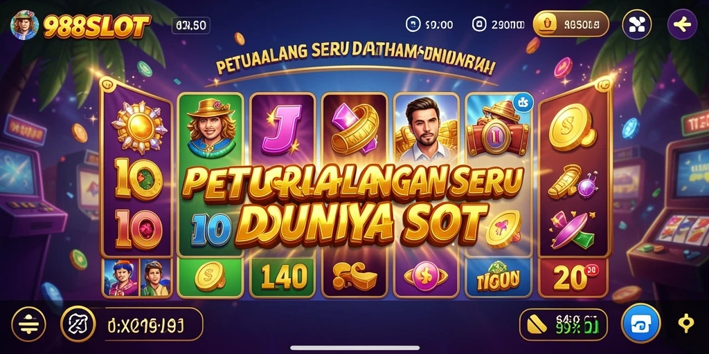 Tangkapan layar menunjukkan gameplay menegangkan dari 988SLOT dengan petualangan yang menarik.