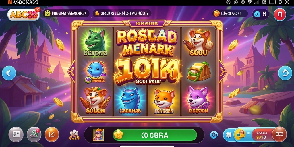 Tampilan gameplay menarik dari permainan Slot ABC33.