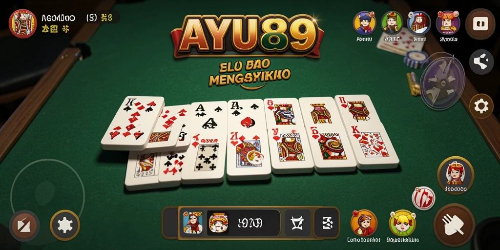 Screenshot gameplay AYU89 yang menampilkan serunya bermain Domino.