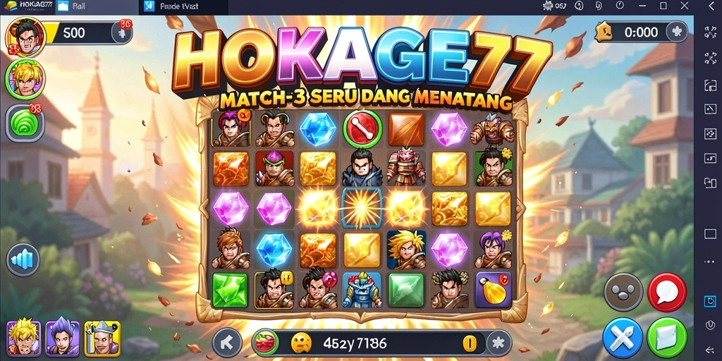 Tampilan cerah dan gameplay seru HOKAGE77 dalam aksi.
