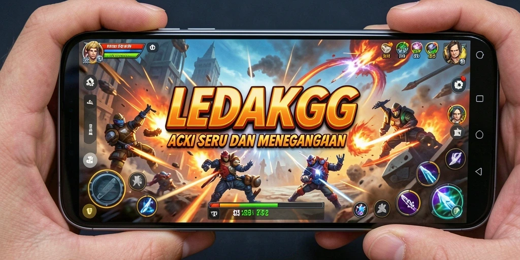 Tangkapan layar menunjukkan aksi mendebarkan dalam game LEDAKGG.