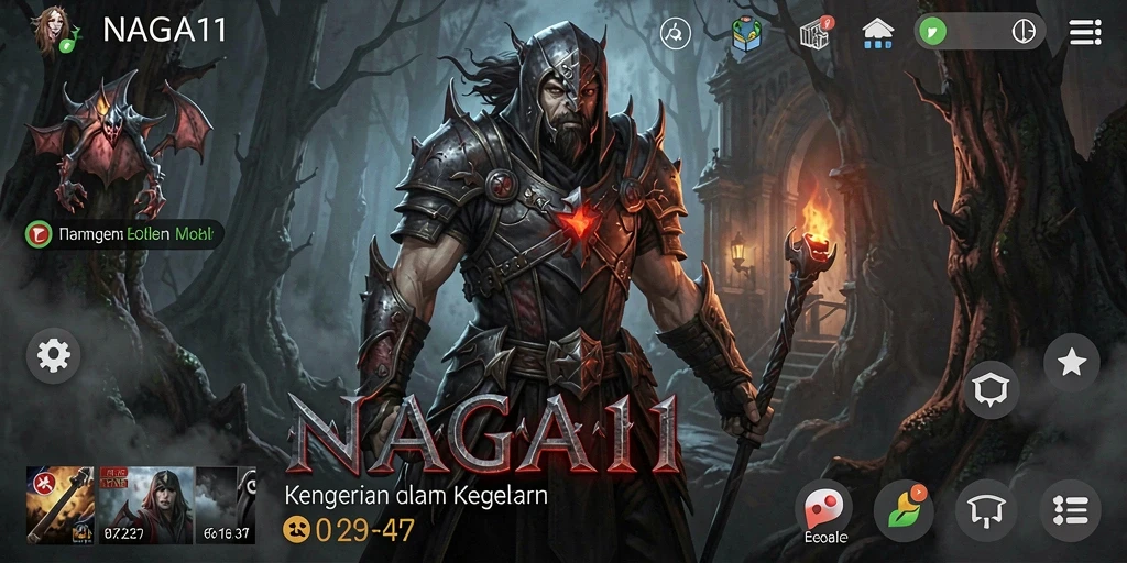 Tampilan gameplay NAGA11 yang menegangkan dan menakutkan.