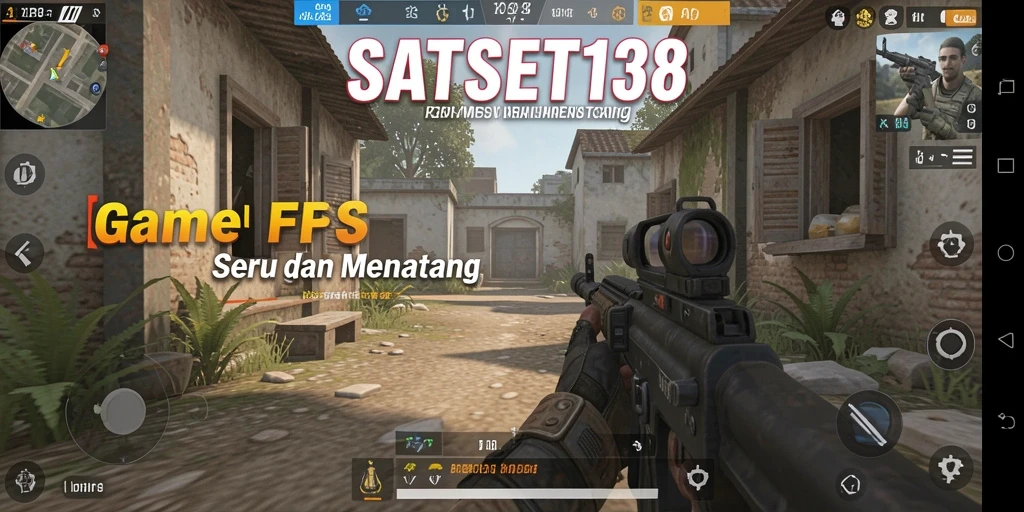 Screenshot SATSET138 menunjukkan aksi seru dalam pertempuran FPS.