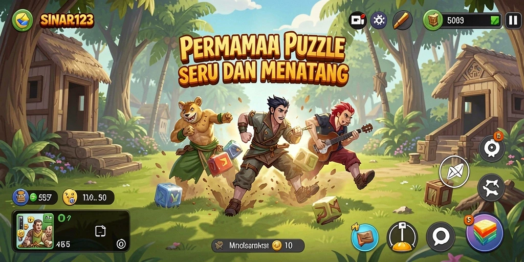 Tampilan gameplay SINAR123 yang menarik dengan berbagai tantangan Puzzle.
